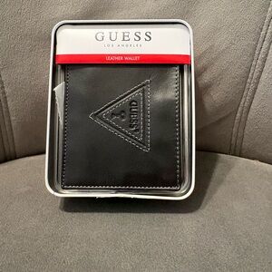 GUESS Black Leather Card Holder